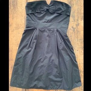 RW&Co black strapless dress with bow detail. Sz 2